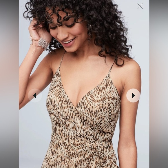 Bardot Revolve Cascading Ruffle Printed Ellie Midi Dress Slip Dress Sundress 8/M - Picture 12 of 17